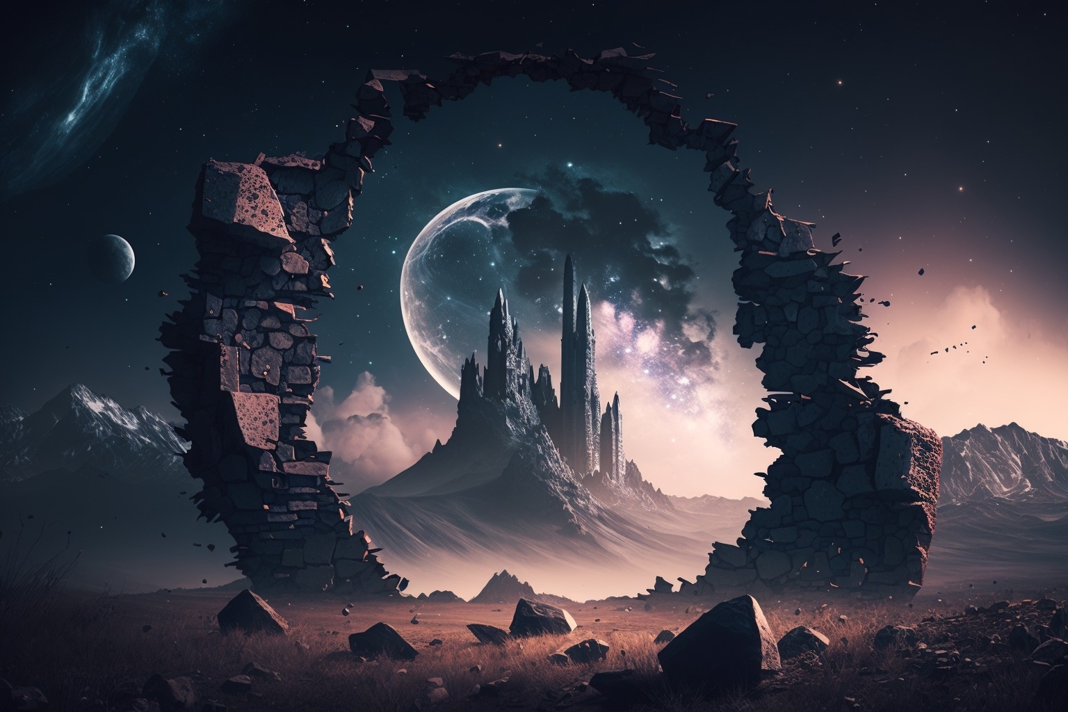 Tomasz Nowicki's painting as the background